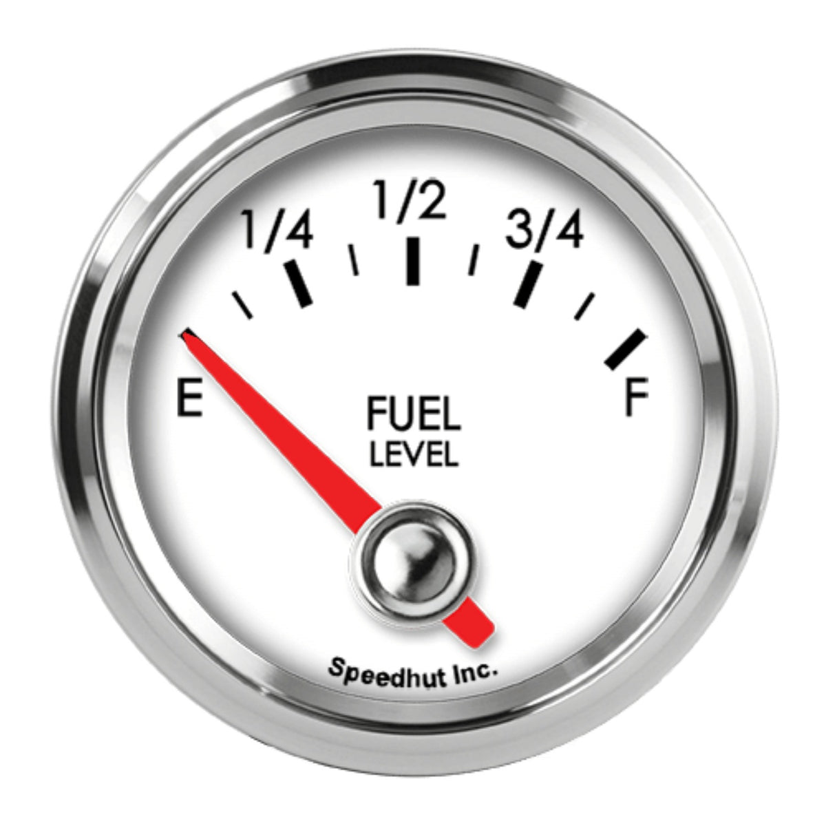 2-1/16in Fuel Lvl Gauge Programmable White Face