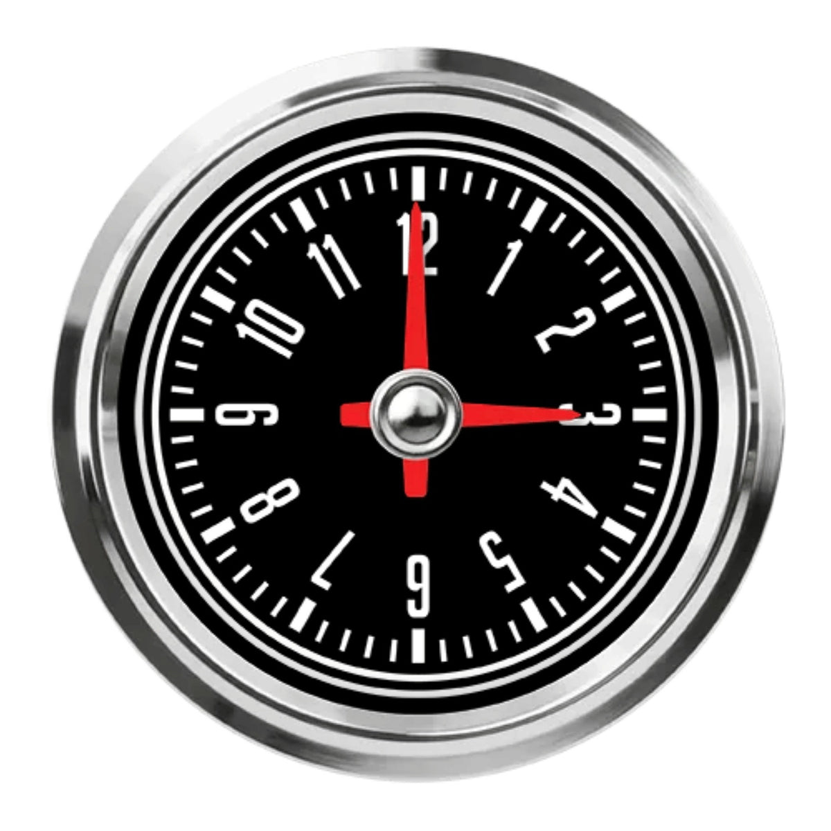 2-5/8in CJ Jeep Clock Black Face