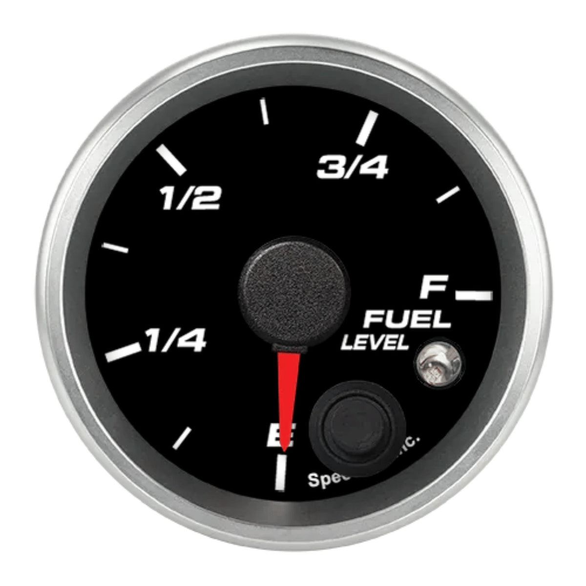 2-1/16in Fuel Lvl Gauge Programmable Black Face