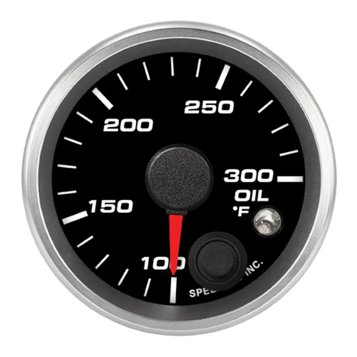 2-1/16in Oil Temp Gauge 100-300F w/warning light