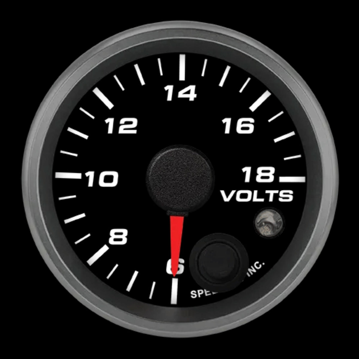 2-1/16in Volt Gauge 6-18V w/warning light