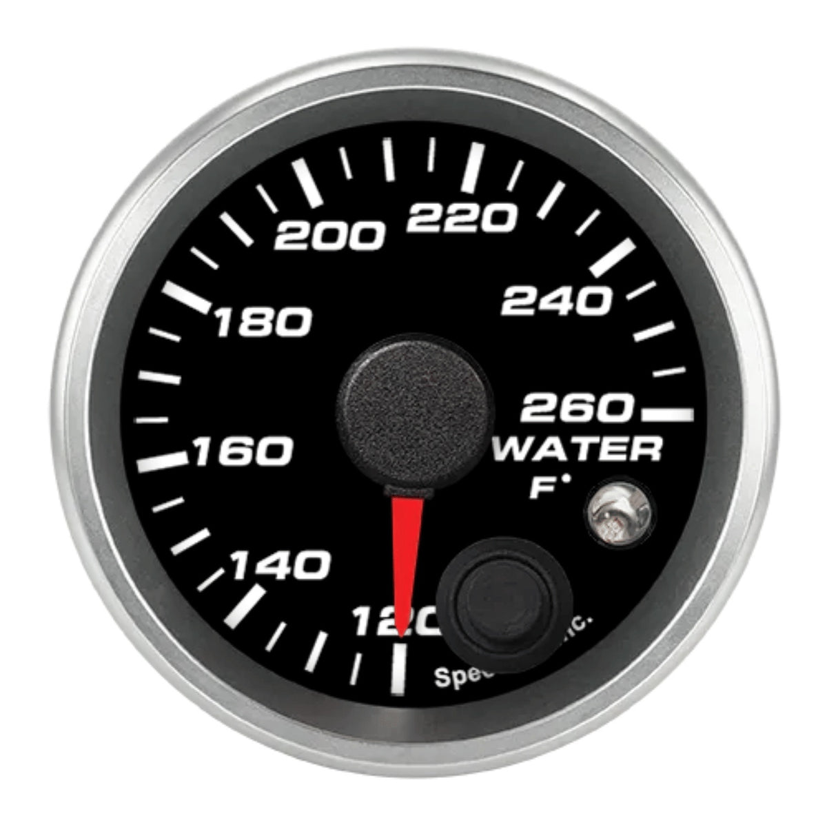 2-1/16in Water Tem Gauge 120-260F w/warning light