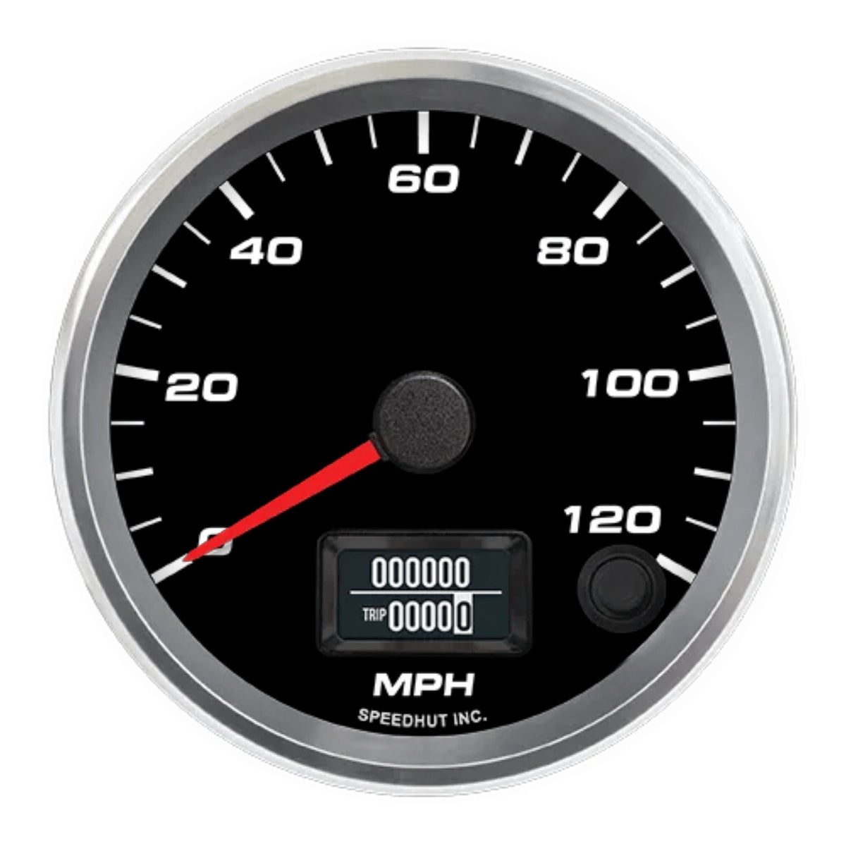 3-3/8in GPS Speedometer 120mph Black Face