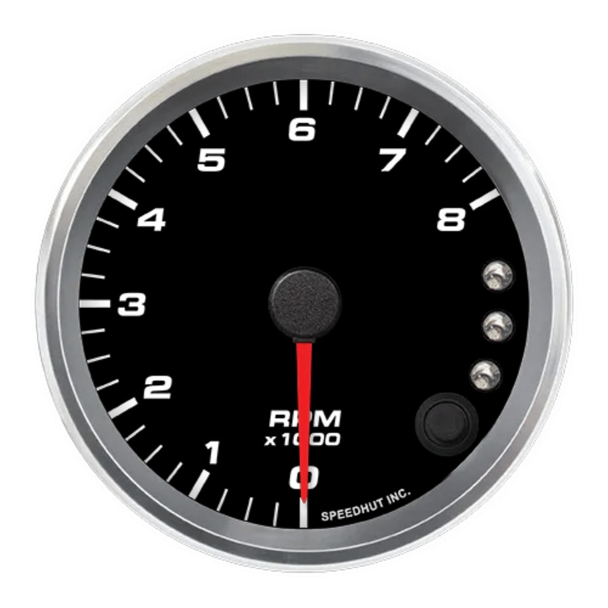 3-3/8in Tach 8K RPM Shift-light Black Face