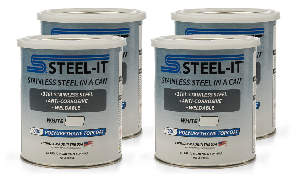 White Polyurethane Case 6 X 1 QT Cans