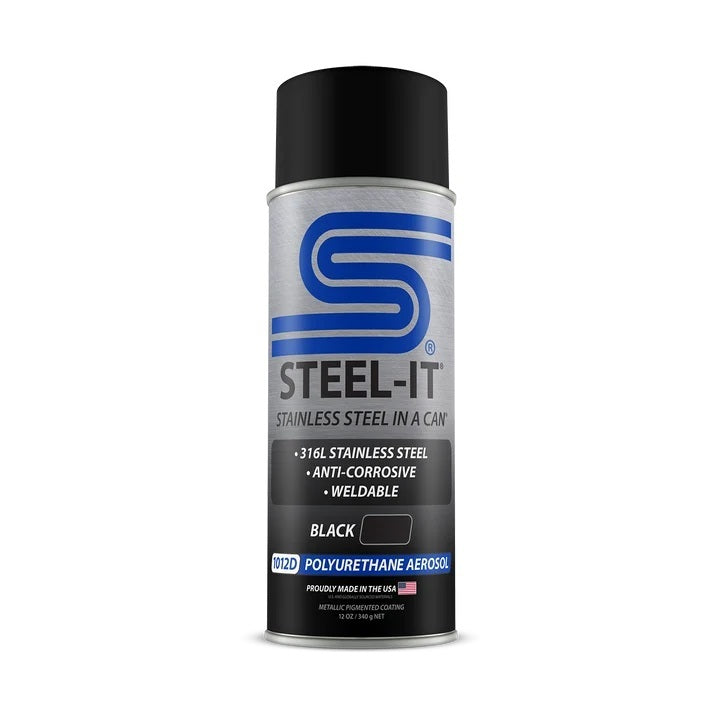 Black Polyurethane 12OZ Spray Can
