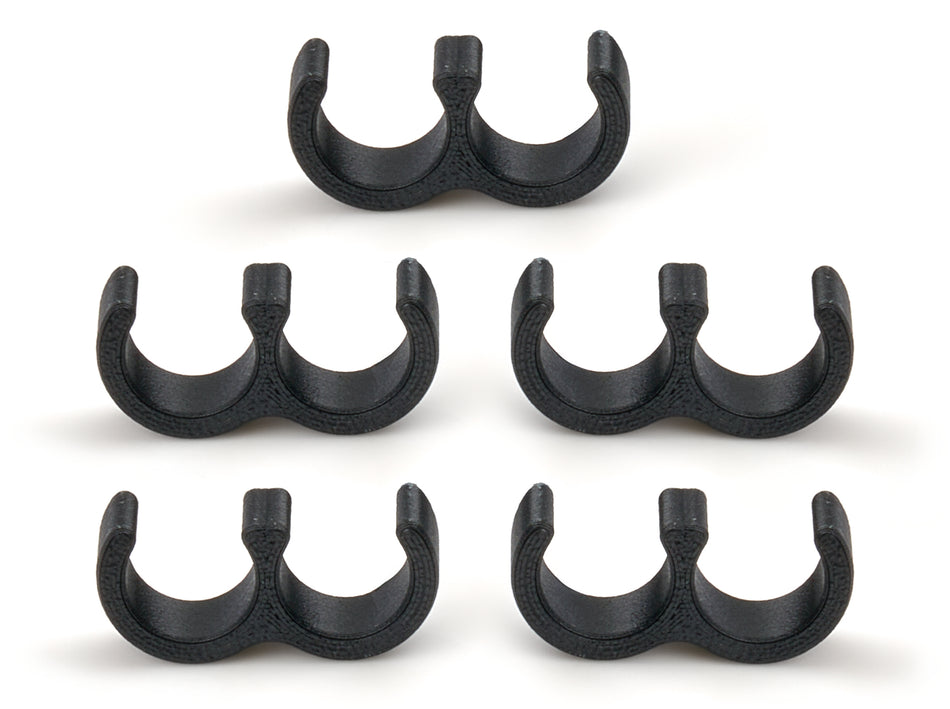 Line Clamp Double -6 Fuel Line 5 Pack