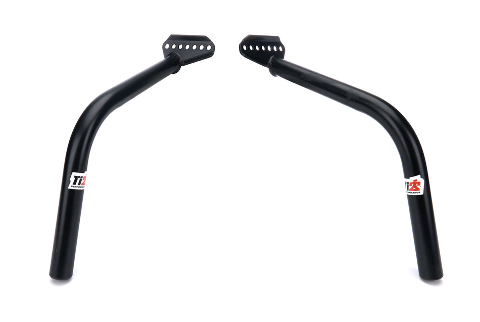 Front Wing Post Chassis to Side Board Pair Black