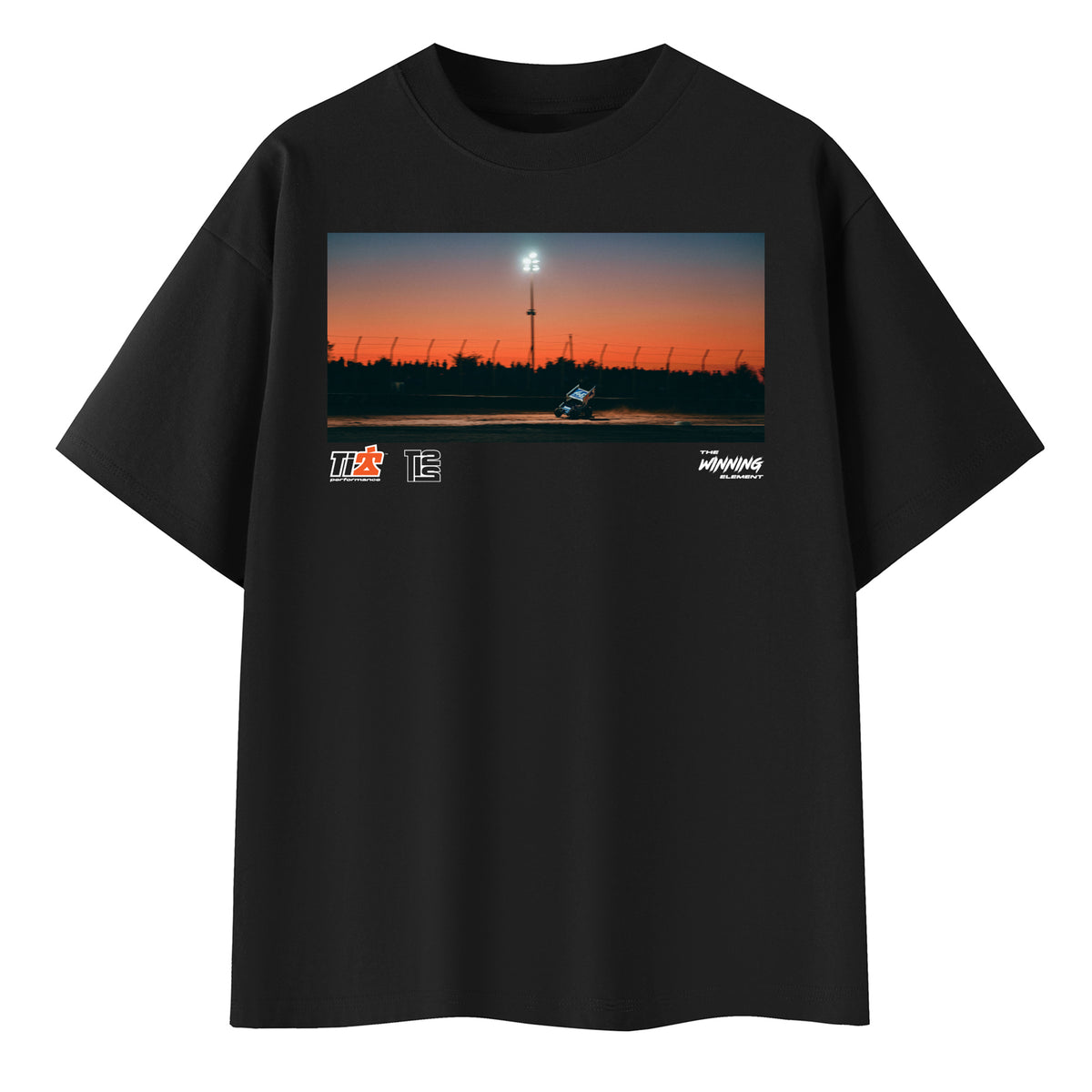 T-Shirt Sprint Car Front Black X-Large