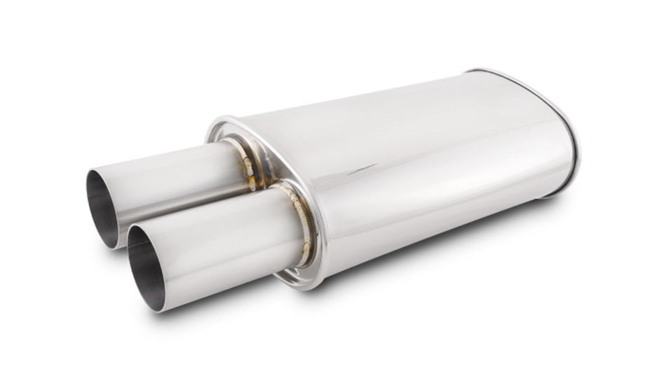 STREETPOWER Oval Muffler 3in Round Straight