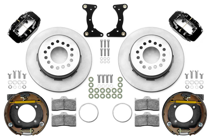 Brake Kit Rear Black FDL Plain 12in GM G Body
