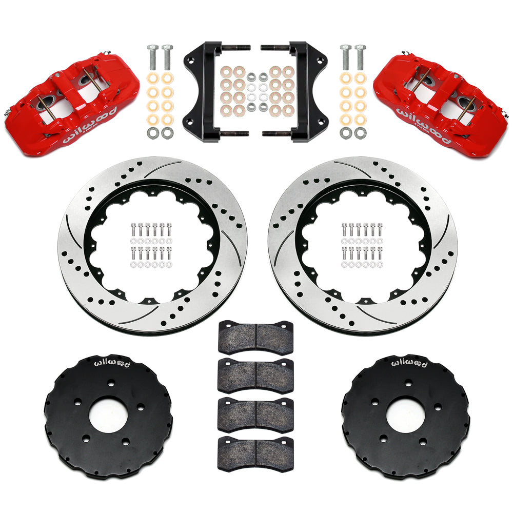 Front Brake Kit AERO6 14-19 Corvette 14IN Red