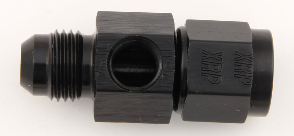 #6 to #6 Fem Fuel Press Adapter w/ 1/8 NPT Port