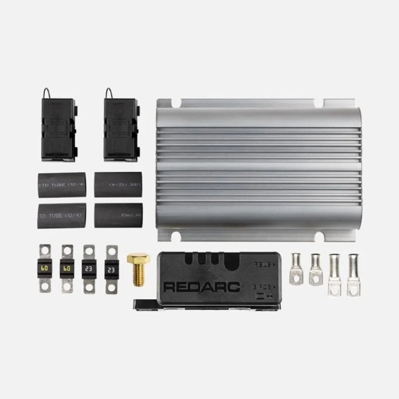 REDARC Trailer Power Kit w/Vehicle to Trailer Battery Charger/Smart Battery Monitor/Fuses