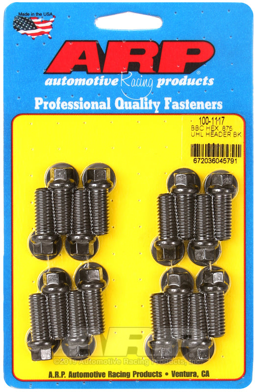 Header Bolt Kit - 6pt. 3/8 x .875 UHL (16)
