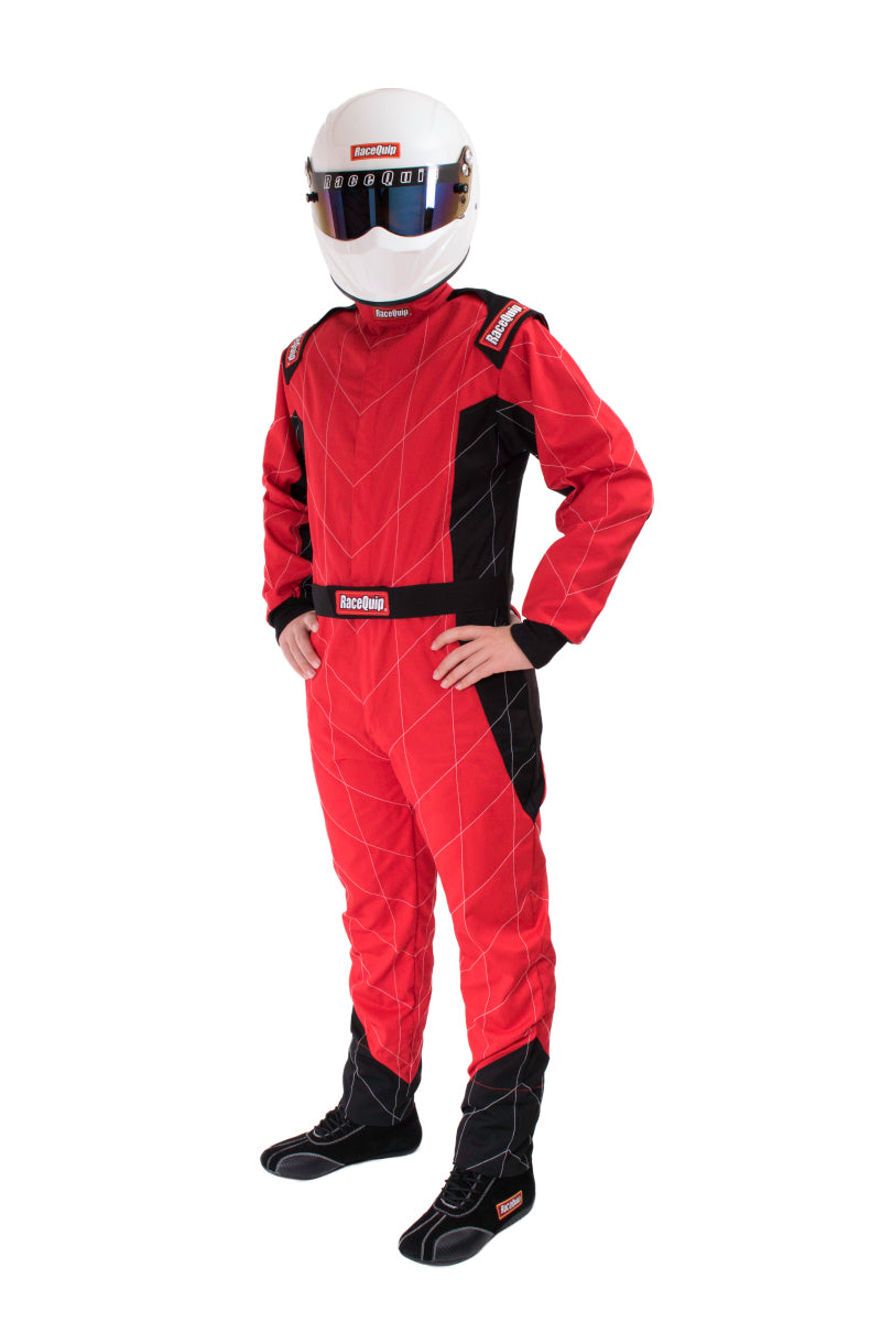 Suit Chevron Red Medium SFI-1