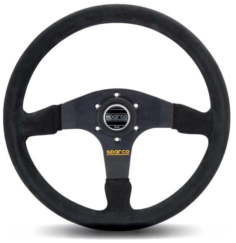 Steering Wheel 375 Black Suede
