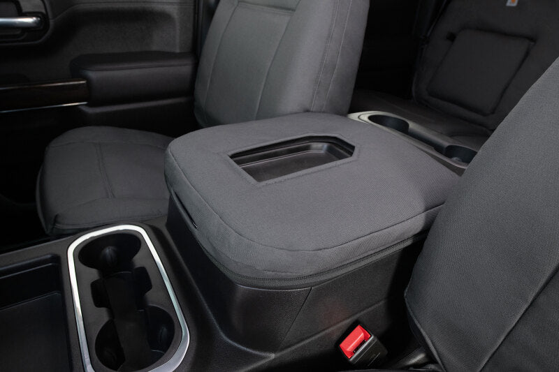 Covercraft 23-24 Ford Super Carhartt PrecisionFit Custom Front Row Seat Covers - Gravel