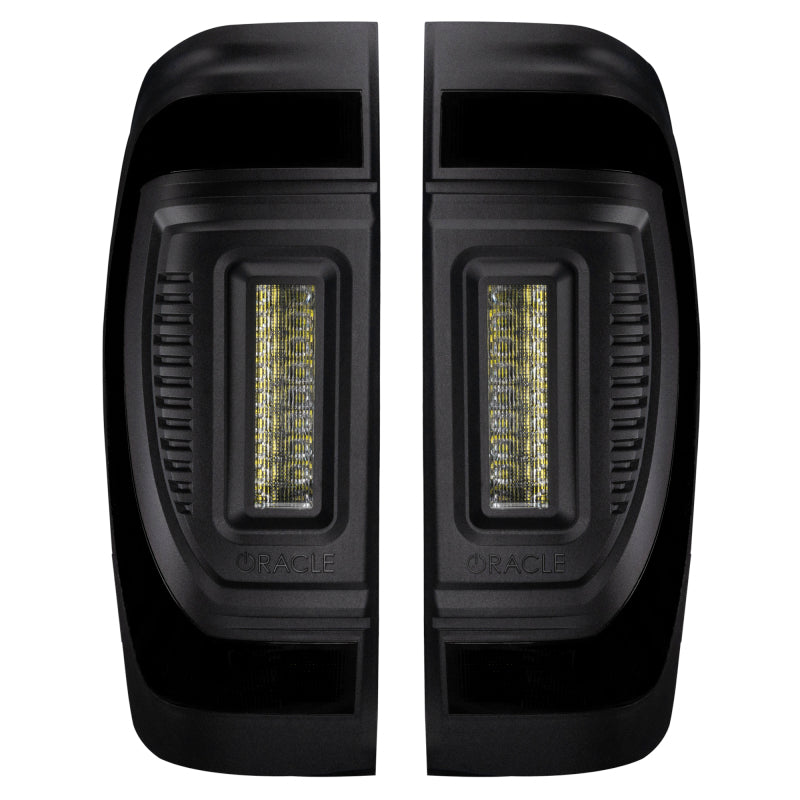 Oracle 19-23 GMC Sierra Black Series Flush Style LED Tail Lights - Factory Halogen