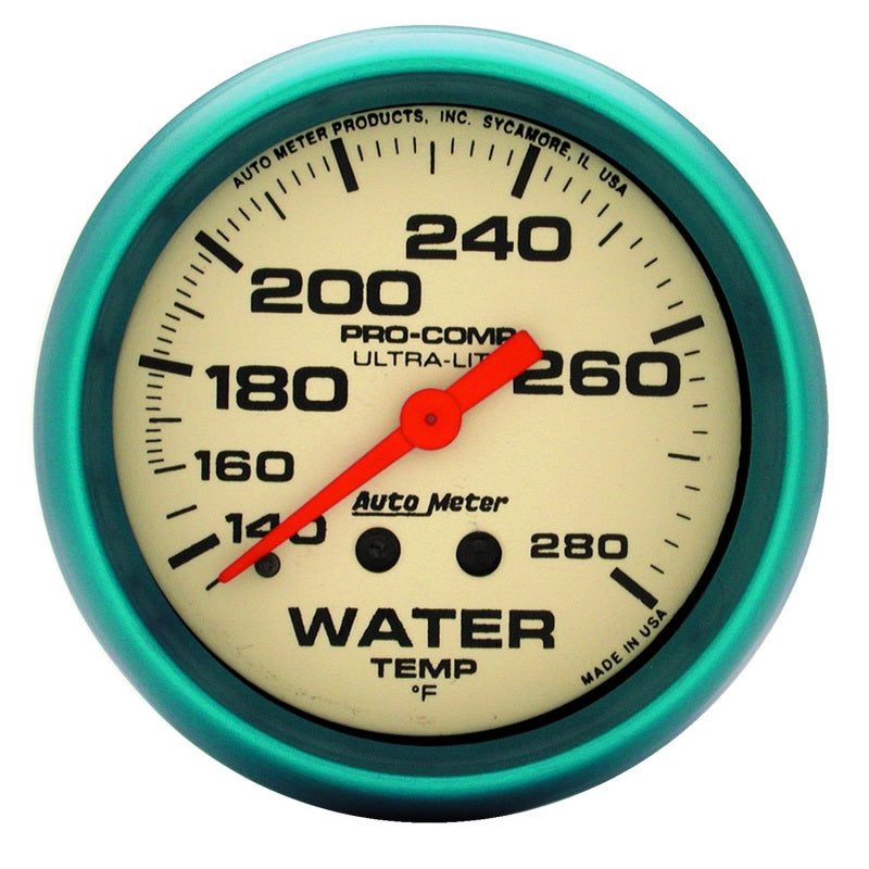 2-5/8 Ultra-Nite Water Temp Gauge 140-280