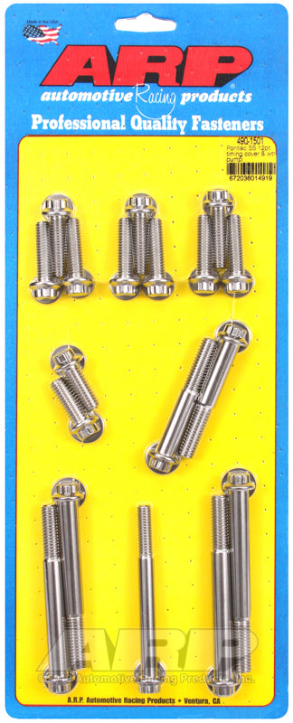 Pontiac S/S Timing Cover Bolt Kit 12pt.