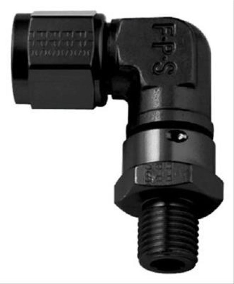 6an Female to 6an ORB Male 90-Deg Swivel