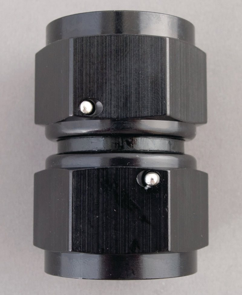 #8 x #10 Female Swivel Connector Black