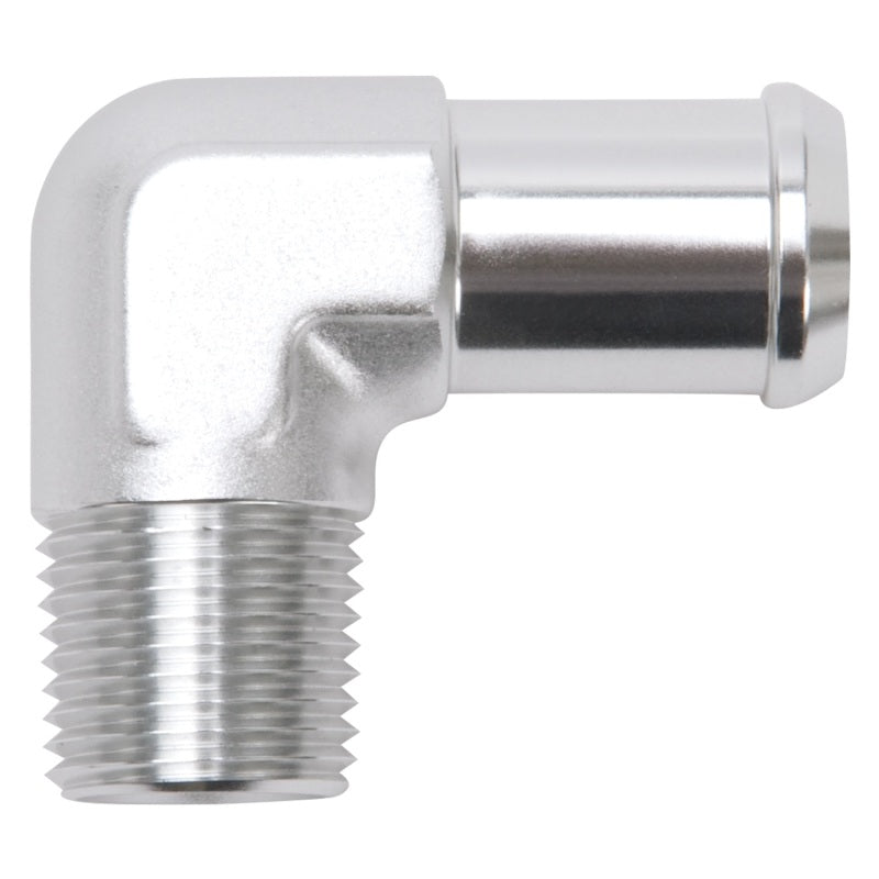 Hose End  90-deg 1/2npt to 3/4 Barb  Clear