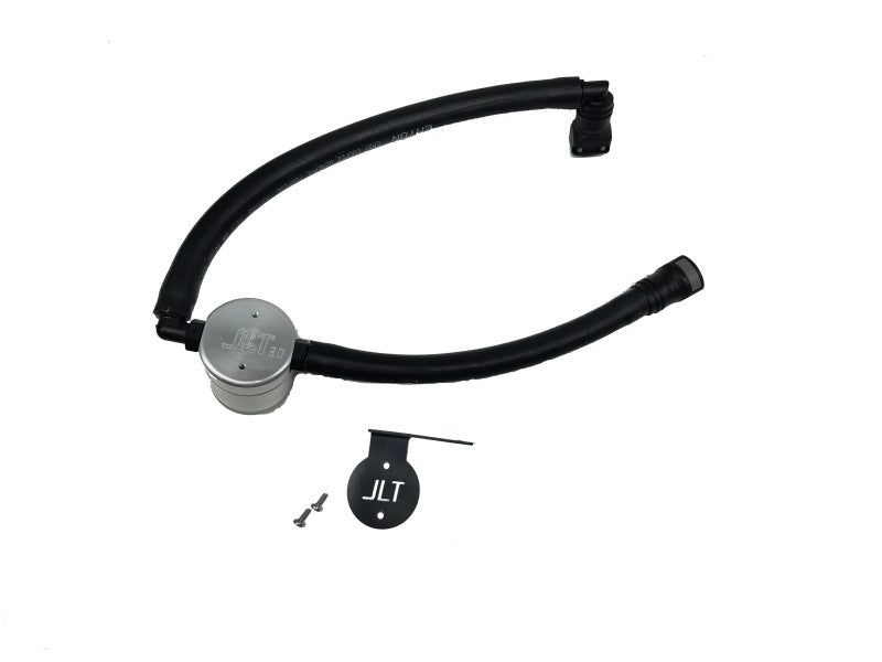 J&L 15-25 Ford Transit 150/250/350 3.5L EcoBoost Passenger Side Oil Separator 3.0 - Clear Anodized