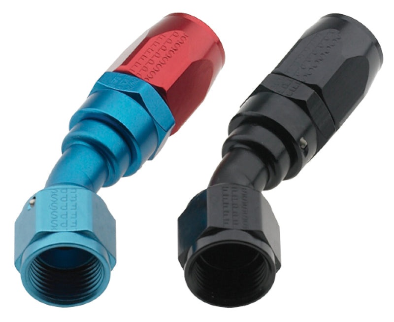 Hose Fitting #4 30 Deg Pro-Flow Black