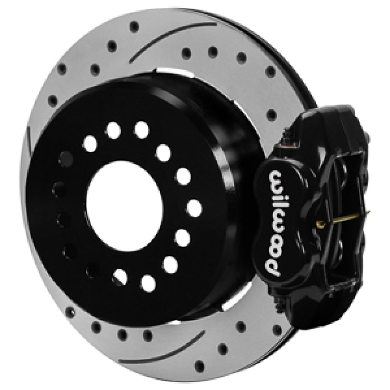 Brake Kit Rear Black FDL Drilled 12in GM G Body