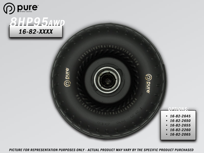 Pure Drivetrain 8HP95 High Performance Billet Race Torque Converter - 26/50 Stator - AWD