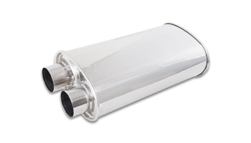 STREETPOWER Oval Muffler 2.50in Inlet/Outlet