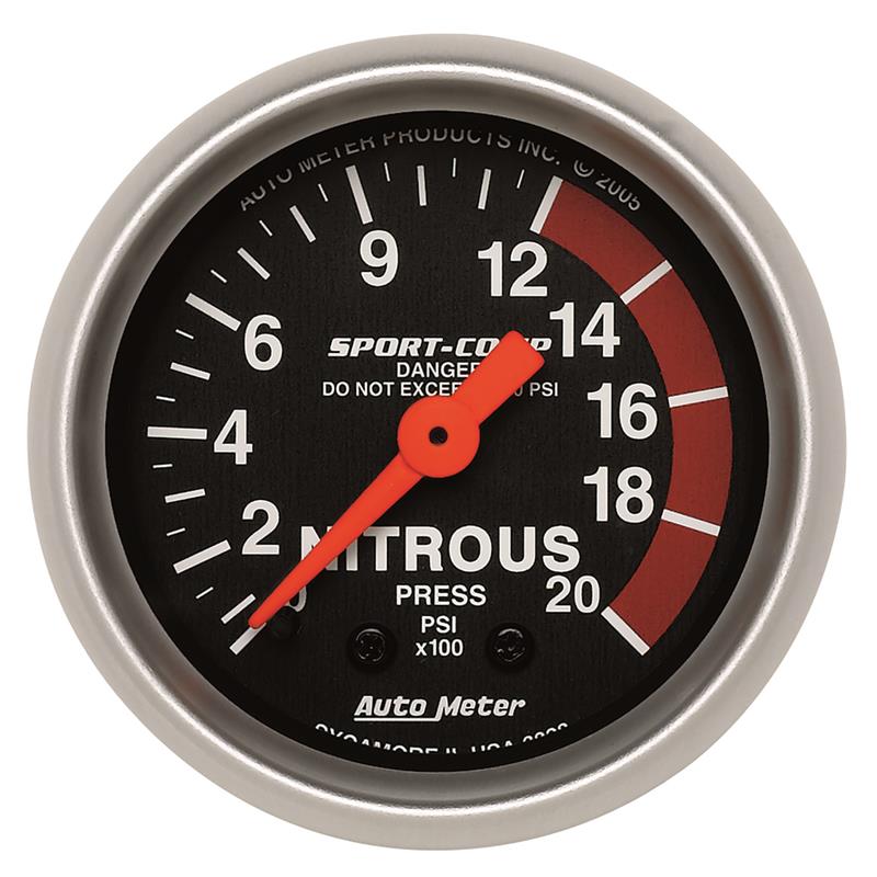 2-1/16in Sport Comp NOS Pressure Gauge