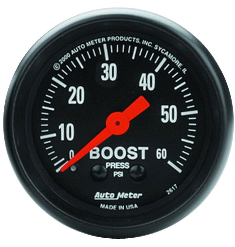 2-1/16in Z-Series Boost Gauge 0-60psi
