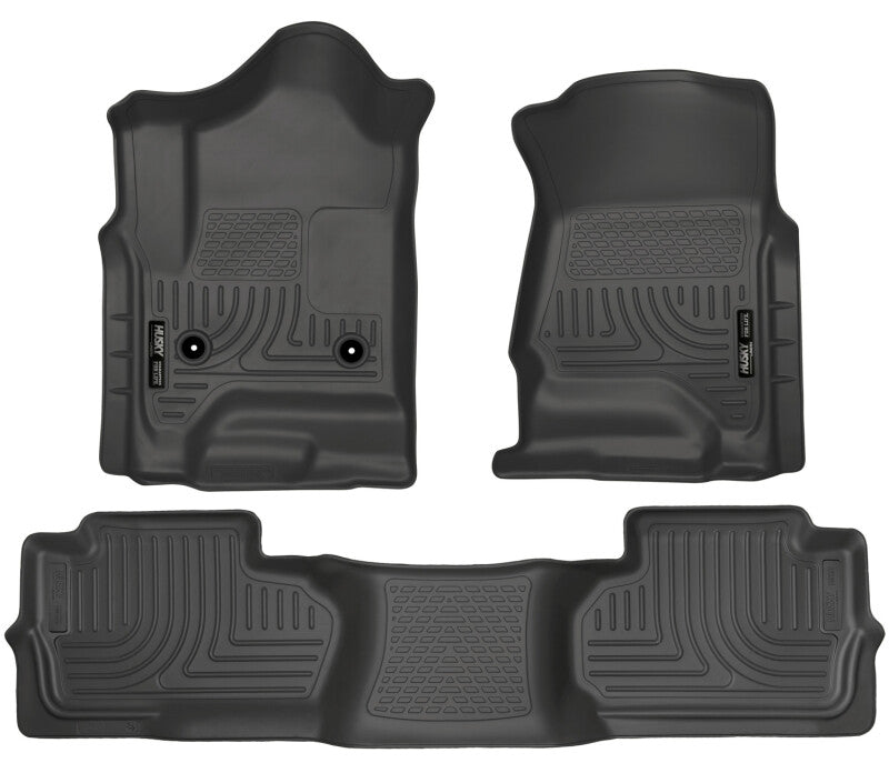 15-   GM 2500HD Dbl Cab Floor Liners Black