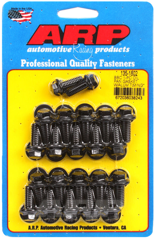 BBC Oil Pan Bolt Kit - 6pt.