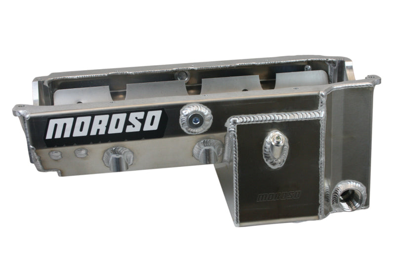 8qt Oil Pan - SBC Drag Race w/2-Piece Rear Main