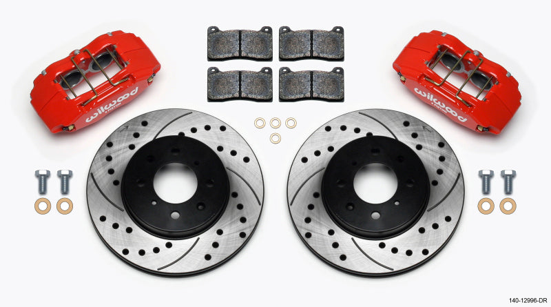 Brake Kit Front Honda/Acura Red Drilled