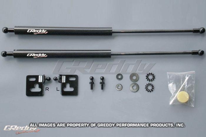 GReddy 05-07 Subaru WRX/STi Engine Hood Lifter Kit (Designed for OEM weight hoods.)