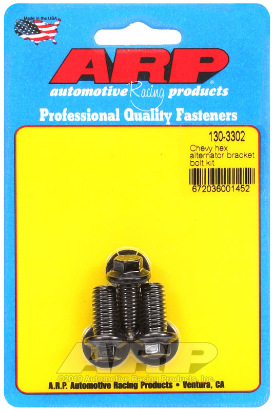 GM Alternator Bracket Bolt Kit - 6pt.