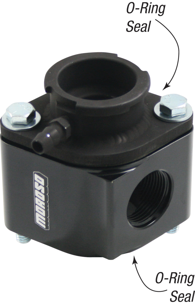 Manifold Filler Neck Kit - Billet Alum. Black