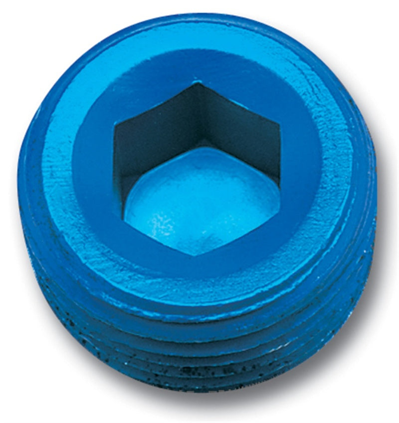 1/8in Allen Pipe Plugs Blue 2/pkg