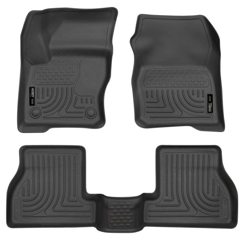 12-  Ford Focus Front/ 2nd Floor Liners Black