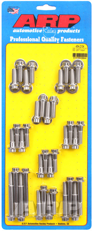 SBC S/S Intake Bolt Kit 12pt.