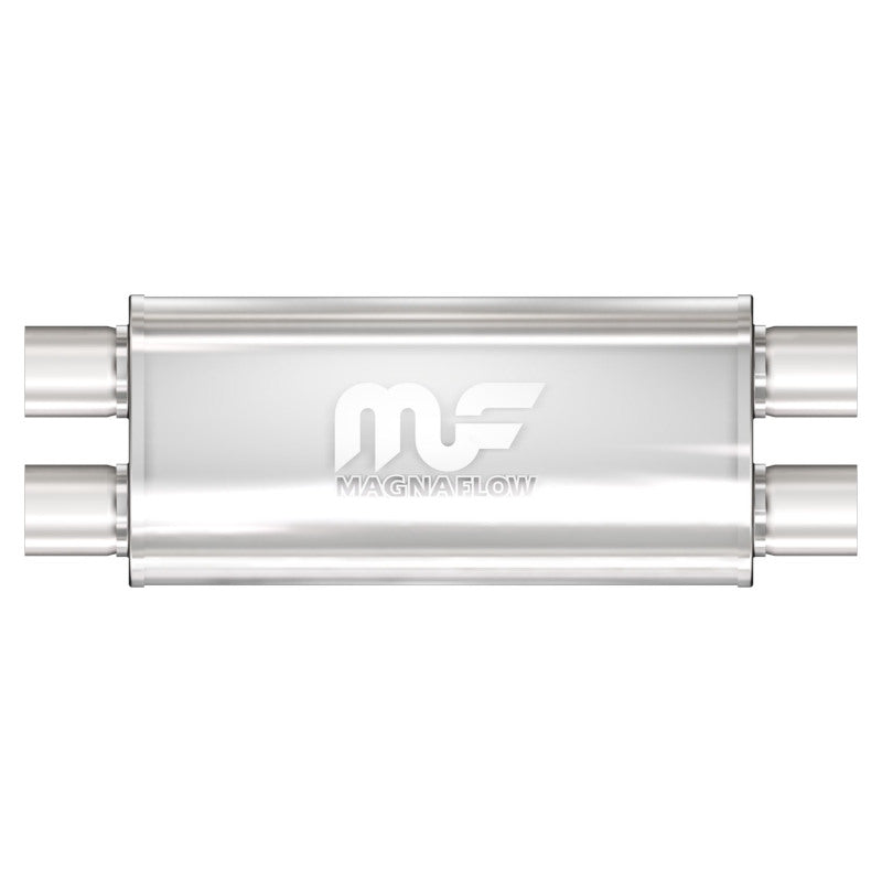 Stainless Muffler 2.5in Dual In / Dual Out