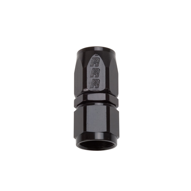 #12 Str Hose End Black
