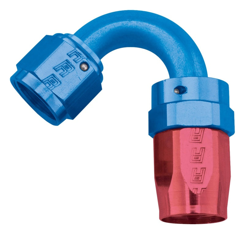8AN 120Deg Hose End ProClassic Blue/Red