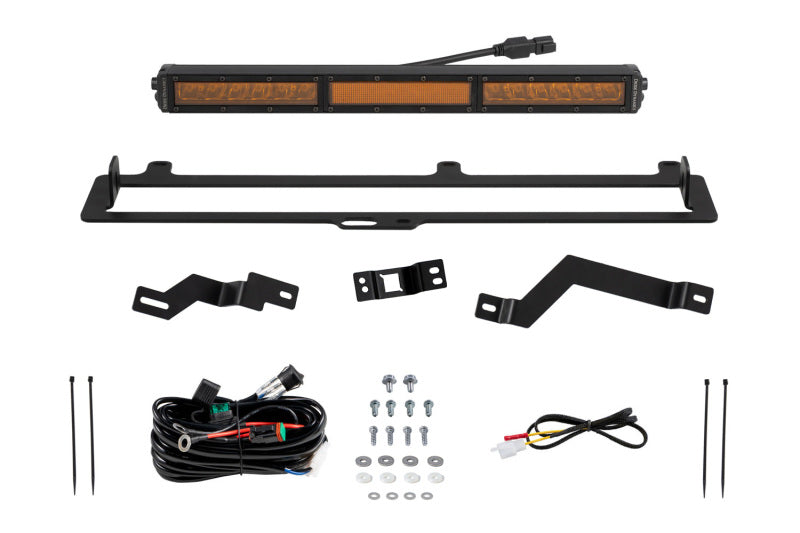 Diode Dynamics 2022+ Toyota Tundra TRD Pro Grille Light Bar Kit - Amber Combo