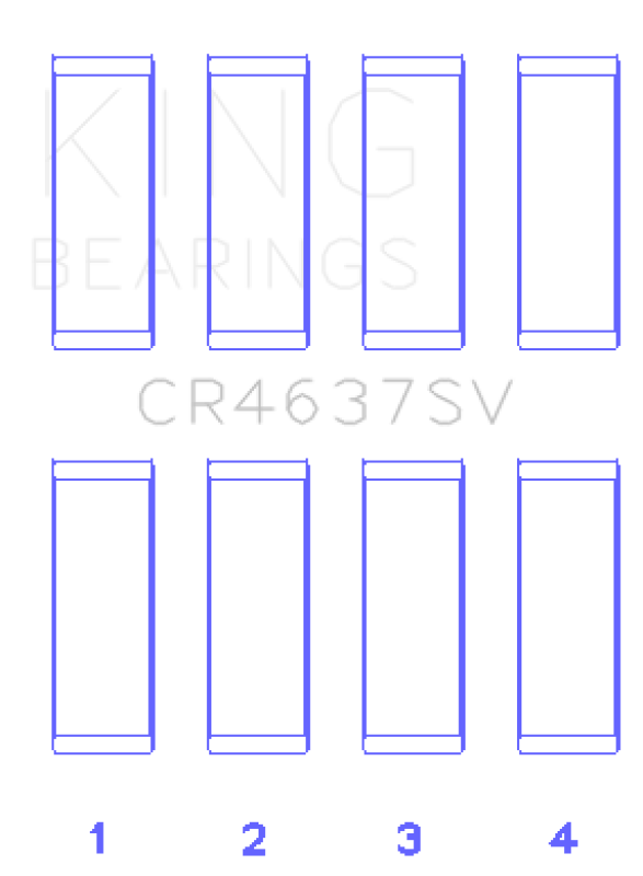 King Engine Bearings Audi BYT/ CDNC/ CCZD/ CPSA (Size 0.75) Connecting Rod Bearing Set